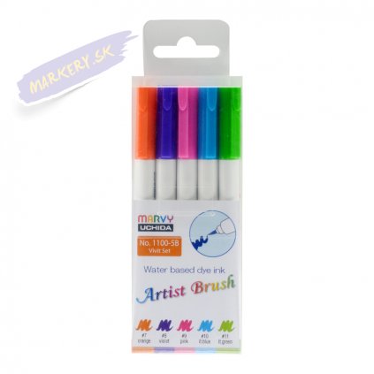 24450 1 marvy artist brush sada 5ks vivid