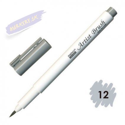 24537 2 marvy artist brush 12 grey