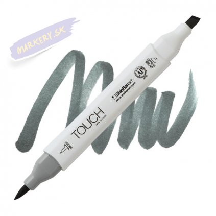 2457 2 gg7 green grey touch twin brush marker