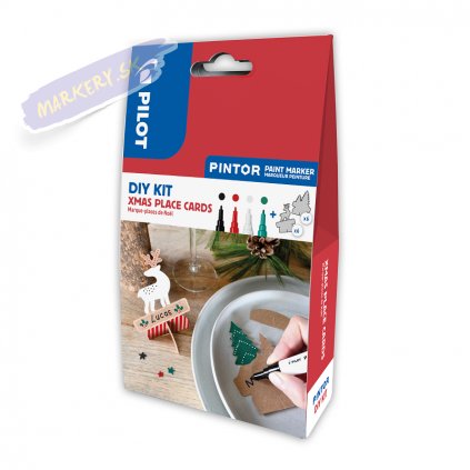 25473 1 pilot pintor akrylova sada diy kit xmas jmenovky na stul