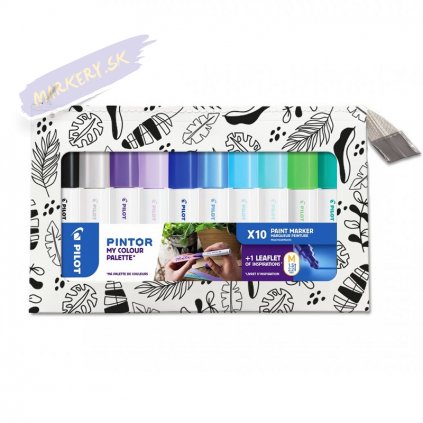 25527 3 pilot pintor akrylova sada 10ks m colour palette a