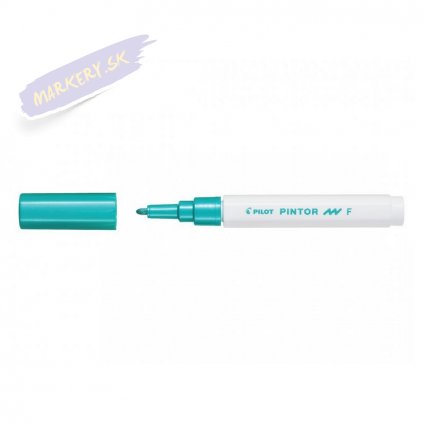 25665 6 pilot pintor akrylovy popisovac f metalicky zeleny