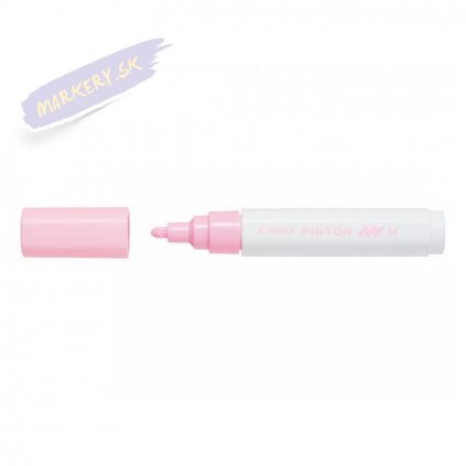 25740 6 pilot pintor akrylovy popisovac m pastelovy ruzovy