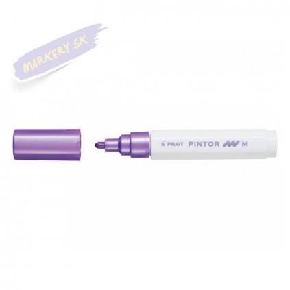 25749 6 pilot pintor akrylovy popisovac m metalicky fialovy