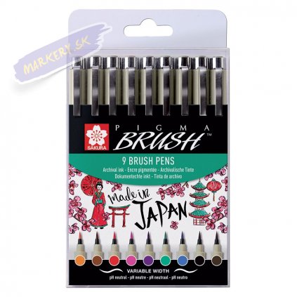 26145 2 sakura pigma micron brush set 9ks