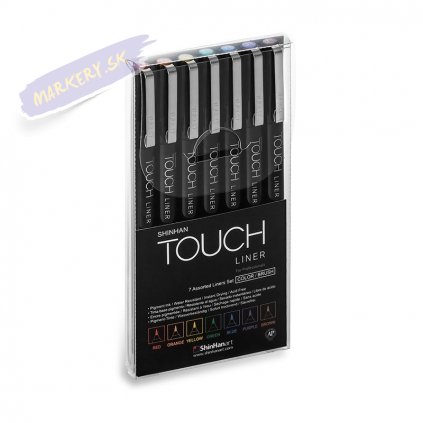 2643 2 liner touch sada 7ks barevna brush