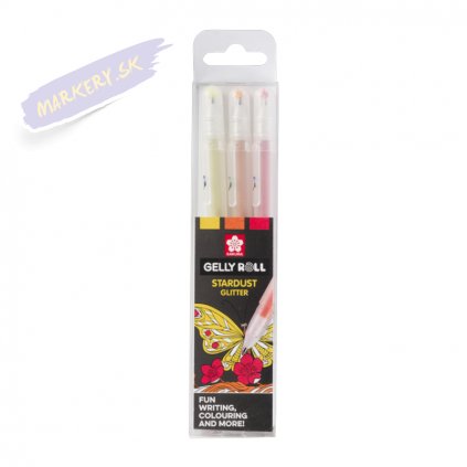 26523 2 sakura gelpen stardust set 3ks happy