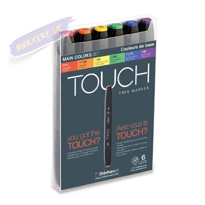 TOUCH TWIN Marker 6c SET [MAIN COLORS]