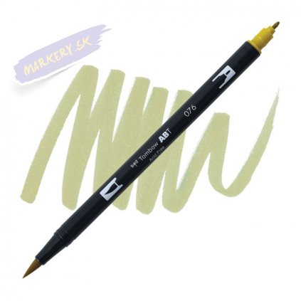 26715 2 tombow abt akvarelovy dual brush pen green ochre 076