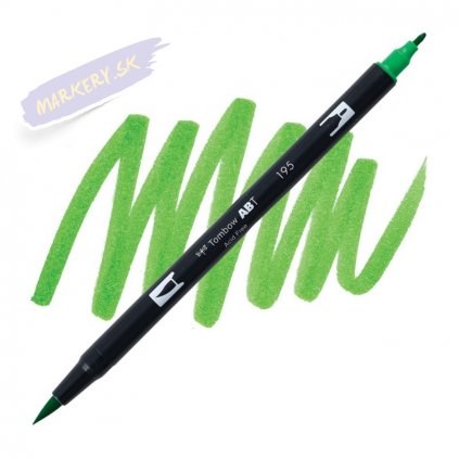 26745 2 tombow abt akvarelovy dual brush pen light green 195