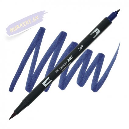 26832 2 tombow abt akvarelovy dual brush pen jet blue 569