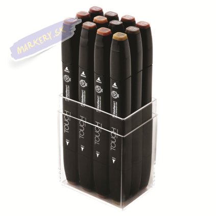 TOUCH TWIN Marker 12c SET [WOOD]