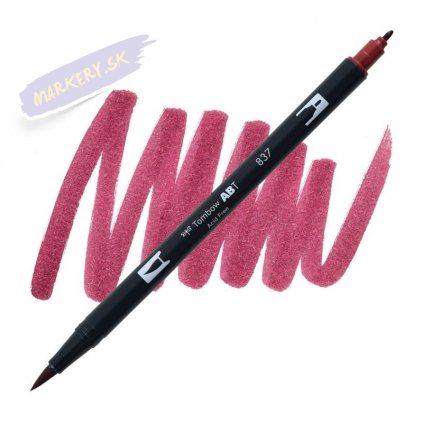 26904 2 tombow abt akvarelovy dual brush pen wine red 837