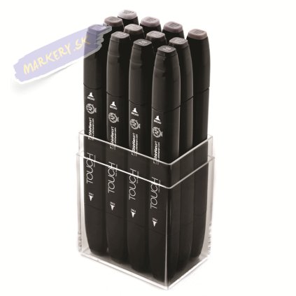 TOUCH TWIN Marker 12c SET [WARM GREY]