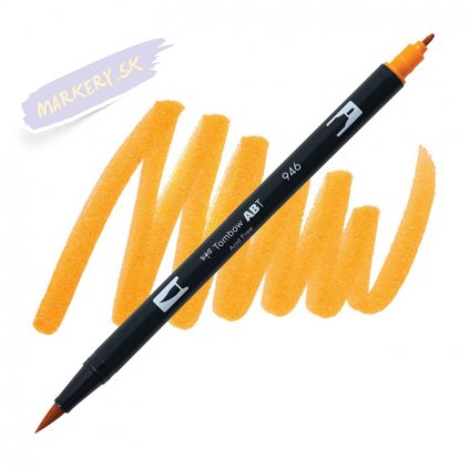 26949 2 tombow abt akvarelovy dual brush pen gold ochre 946