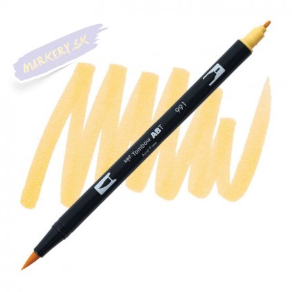 26967 2 tombow abt akvarelovy dual brush pen light ochre 991