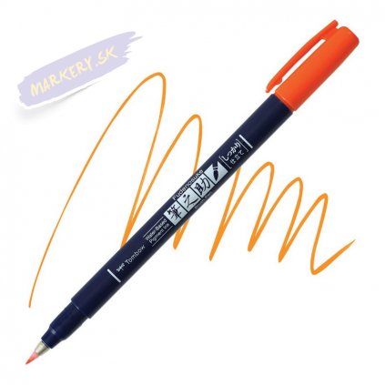 27024 6 tombow fudenosuke oranzovy