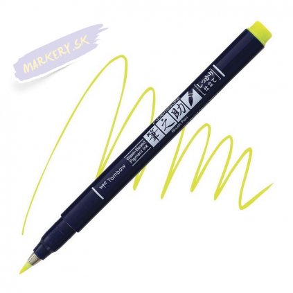 27072 4 tombow fudenosuke neon zluty