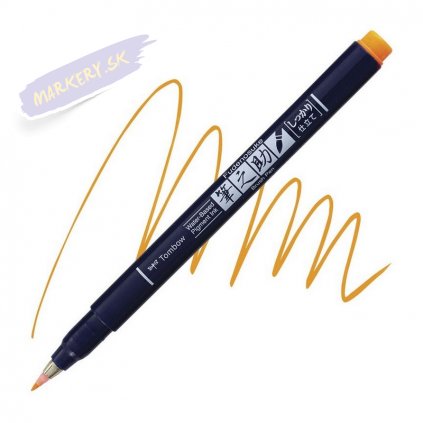 27075 4 tombow fudenosuke neon oranzovy