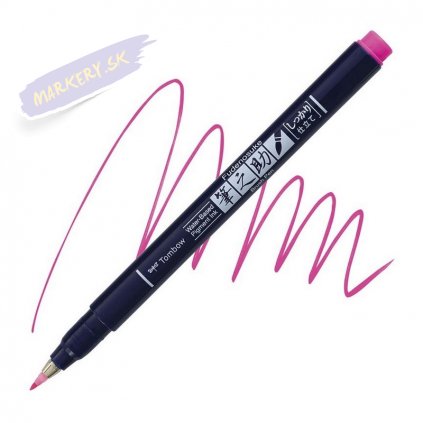 27081 4 tombow fudenosuke neon ruzovy