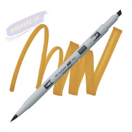 27126 5 tombow abt pro lihovy dual brush pen yellow gold 026