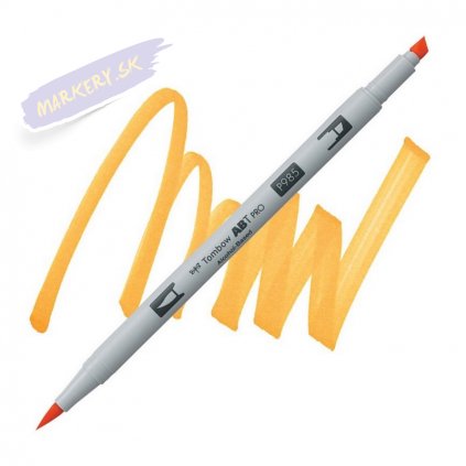 27387 5 tombow abt pro lihovy dual brush pen chrome yellow 985