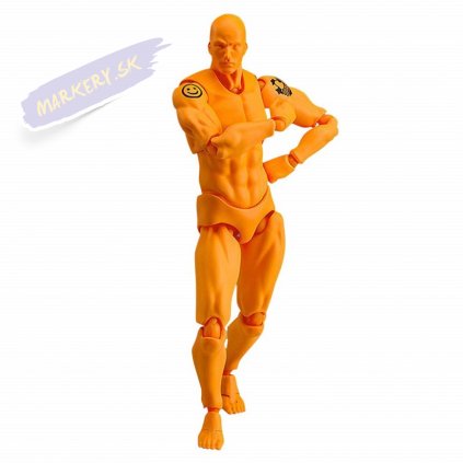 31047 4 kloubova figurka oranzova muz
