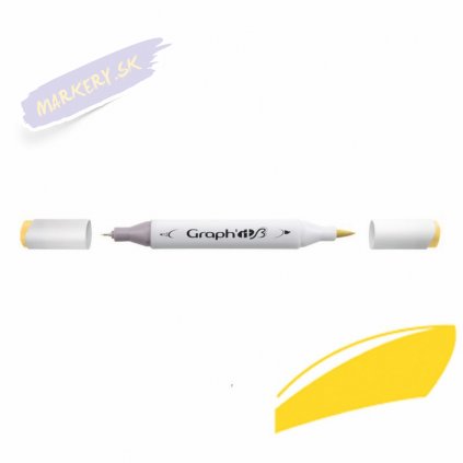 32052 3 graph it alkoholovy twin brush marker canary