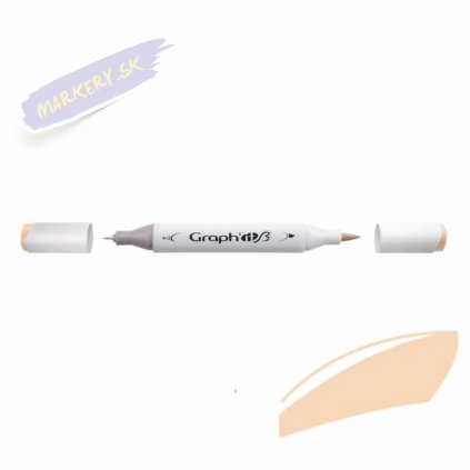 32070 3 graph it alkoholovy twin brush marker brown 1