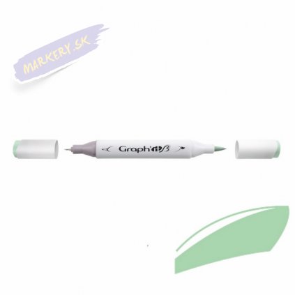 32217 3 graph it alkoholovy twin brush marker jade