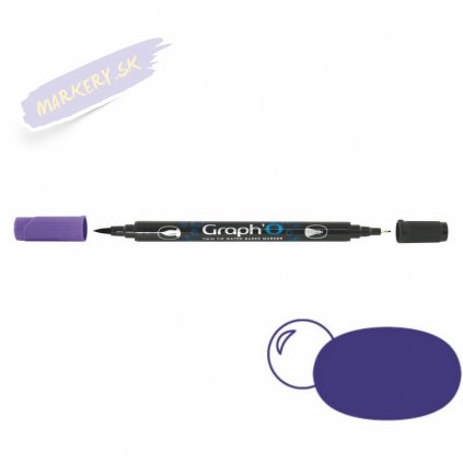 32409 5 graph o akvarelovy twin brush pen iris