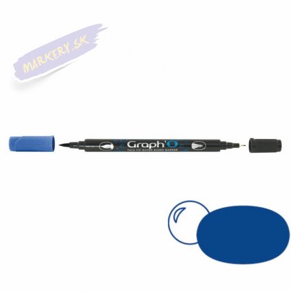 32427 5 graph o akvarelovy twin brush pen ultramarine