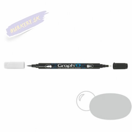 32475 5 graph o akvarelovy twin brush pen neutral grey light