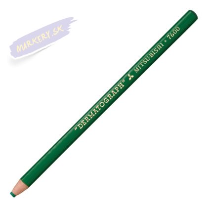 Olejová ceruzka UNI Dermatograph 7600, zelená