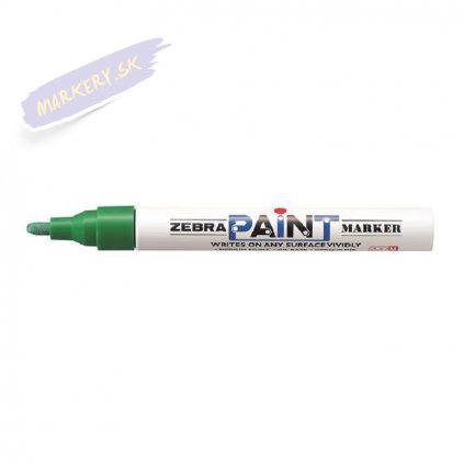 zebra paint zeleny