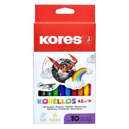 29021 KORELLOS fixy 2v1 10 barev 700x9999