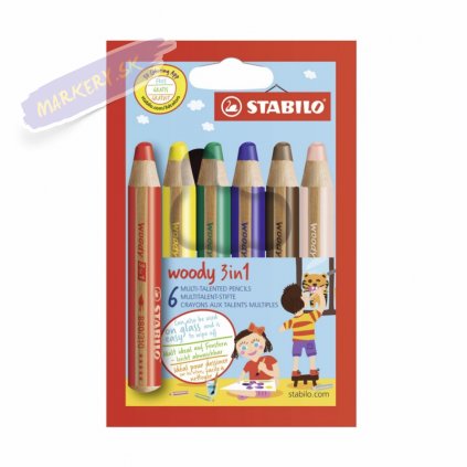 36270 pastelky stabilo woody 3in1 6ks