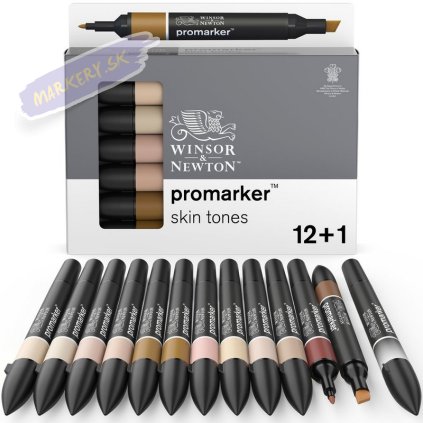 884955080122 W&N PROMARKER SKIN TONES 12+1PC 884955080122 [OPEN DHI] (For Presentations)