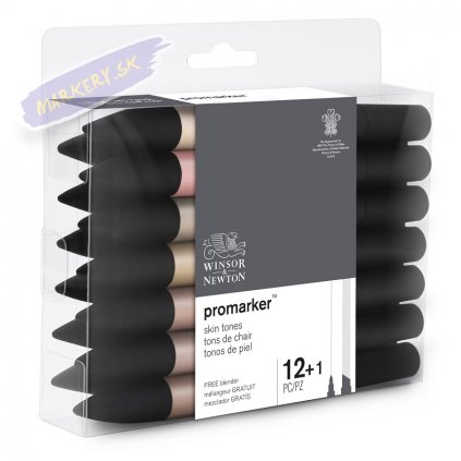 884955080122 W&N PROMARKER 12PC SKIN TONES SET 2 [ANGLED] 884955080122 (For Office Print)