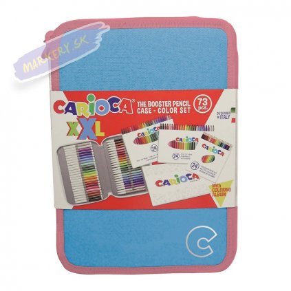 42849Blue CARIOCA Pencil Case XXL 73 pcs