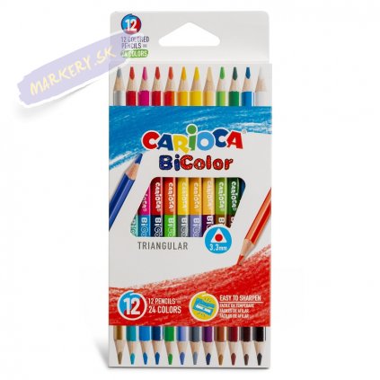 42991 CARIOCA Bicolor Pencils Box 12 pcs