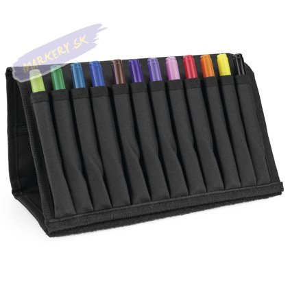 Liehové fixky COPIC Ciao obojstranné Brush & Chisel 12ks, Starter Set v peračníku