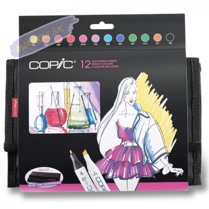 copic classic 12ks bright penal