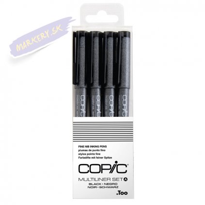 copic multiliner 4ks cerne