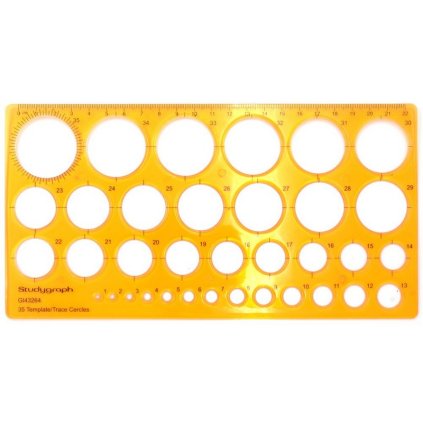 Šablóna GRAPH'IT na kružnice 1-35 mm