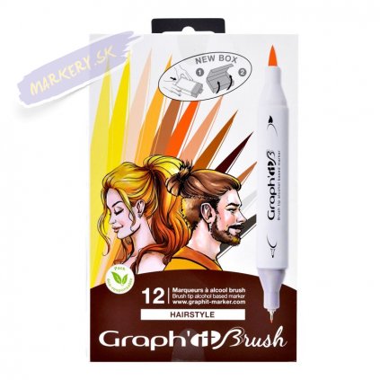 graphit brush 12ks hair