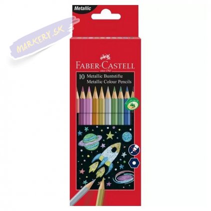 faber pastelky metalicke 10