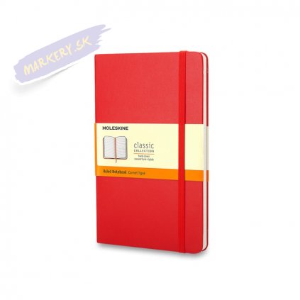 45939 skicar moleskine tvrdy linkovany cerveny s