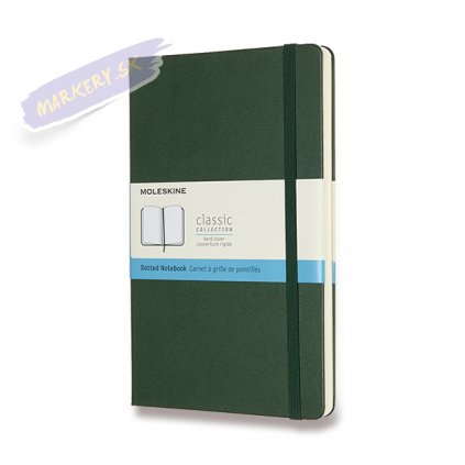 46011 skicar moleskine tvrdy teckovany tmave zeleny l