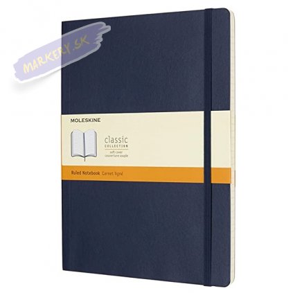 46164 3 skicar moleskine mekky linkovany modry xl